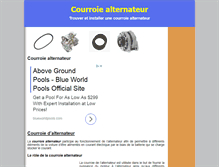 Tablet Screenshot of courroiealternateur.com